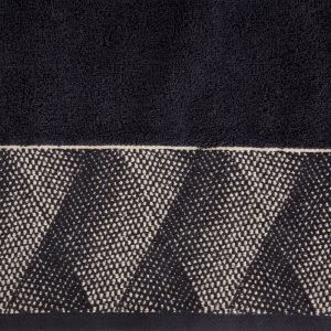 Ręcznik 50×90 Victoria czarny złoty geometria 500g/2 frotte 765713 Ręcznik 50×90 Victoria czarny złoty geometria 500g/2 frotte 765713