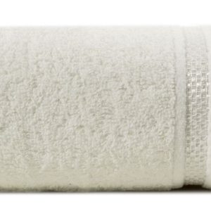 Ręcznik 70×140 kremowy z ozdobną bordiurą w pasy 485g/m2 frotte 765757 Ręcznik 70×140 kremowy z ozdobną bordiurą w pasy 485g/m2 frotte 765757