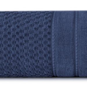 Ręcznik Adore 30×50 granatowy o strukturze krateczki 500 g/m2 766002 Ręcznik Adore 30×50 granatowy o strukturze krateczki 500 g/m2 766002