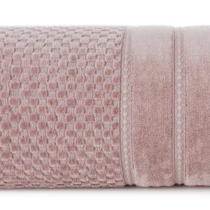 Ręcznik Adore 70×140 różowy ciemna o strukturze krateczki 500 g/m2 766043