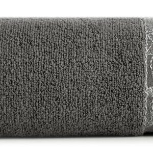 Ręcznik Agis 50×90 stalowy liście frotte 400g/m2 767094