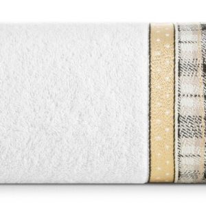 Ręcznik Angel 70×140 biały złoty świąteczny 480 g/m2 767106 Ręcznik Angel 70×140 biały złoty świąteczny 480 g/m2 767106
