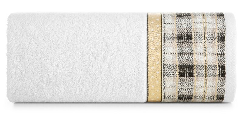 Ręcznik Angel 70x140 biały złoty świąteczny 480 g/m2 767106