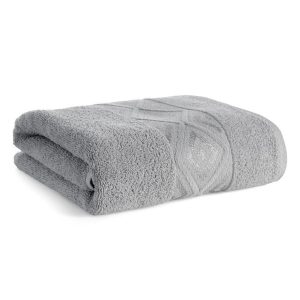 Ręcznik AZARI bawełniany srebrny 50×90 cm miękki i chłonny 827245 Ręcznik AZARI bawełniany srebrny 50×90 cm miękki i chłonny 827245