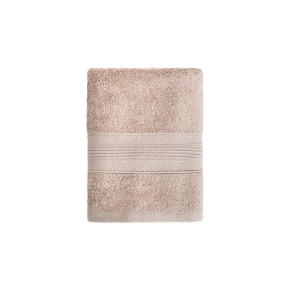 Ręcznik BAMBOO beżowy z domieszką bambusa 50x90 cm HOMLA 915731