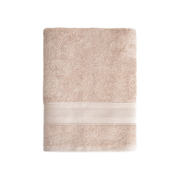 Ręcznik BAMBOO beżowy z domieszką bambusa 70x130 cm HOMLA 915738
