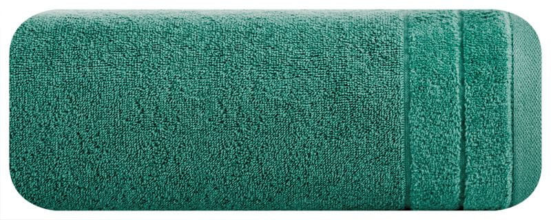 RĘCZNIK BAWEŁNA WELUROWA BORDIURA 50X90 CM ZIELONY 766775