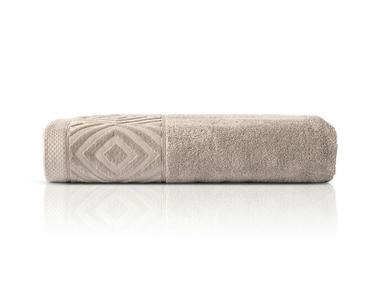 Ręcznik bawełniany Paula 30x50 beżowy jasny 550 g/m2 – do rąk i twarzy 963827