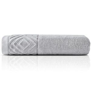 Ręcznik bawełniany Paula 30×50 szary jasny 550 g/m2 – do rąk i twarzy 963847 Ręcznik bawełniany Paula 30×50 szary jasny 550 g/m2 – do rąk i twarzy 963847