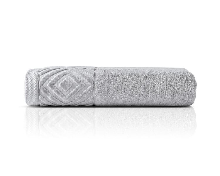 Ręcznik bawełniany Paula 30x50 szary jasny 550 g/m2 – do rąk i twarzy 963847
