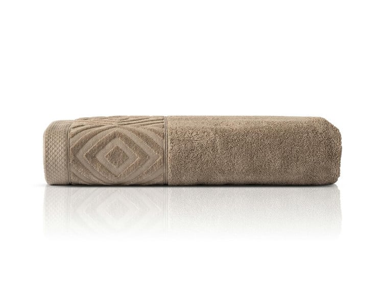 Ręcznik bawełniany Paula 30x50 taupe 550 g/m2 – do rąk i twarzy 963837