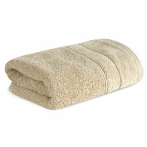 Ręcznik Beżowy SIBEL 50×90 cm Bawełna 100% 741501 Ręcznik Beżowy SIBEL 50×90 cm Bawełna 100% 741501