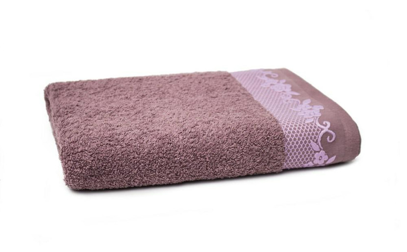 Ręcznik Bjork 70x140 fioletowy lawendowy frotte 500 g/m2 Faro 770182