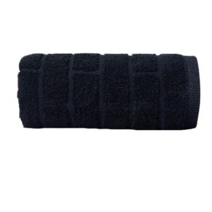 Ręcznik Brick 50×90 czarny 500 g/m2 frotte Greno 770150 Ręcznik Brick 50×90 czarny 500 g/m2 frotte Greno 770150