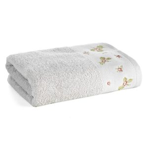 Ręcznik DALIA bawełniany srebrny 50×90 cm miękki i chłonny 827248 Ręcznik DALIA bawełniany srebrny 50×90 cm miękki i chłonny 827248