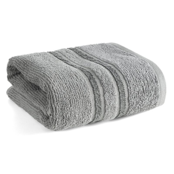 Ręcznik Dina 50x90 stalowy 05 welurowy z prostą bordiurą frotte 500 g/m2 988134