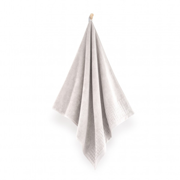 Ręcznik do rąk 30x50 bawełna egipska frotte 500g szary beż 305069