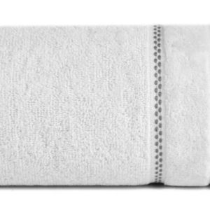 Ręcznik Dona 30×50 04 srebrny z welurową bordiurą frotte 500 g/m2 988137 Ręcznik Dona 30×50 04 srebrny z welurową bordiurą frotte 500 g/m2 988137