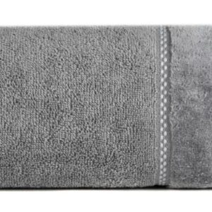 Ręcznik Dona 30×50 06 grafitowy z welurową bordiurą frotte 500 g/m2 988118 Ręcznik Dona 30×50 06 grafitowy z welurową bordiurą frotte 500 g/m2 988118