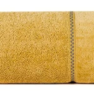 Ręcznik Dona 30×50 07 musztardowy z welurową bordiurą frotte 500 g/m2 988132 Ręcznik Dona 30×50 07 musztardowy z welurową bordiurą frotte 500 g/m2 988132