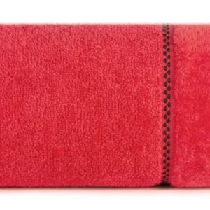 Ręcznik Dona 30×50 14 czerwony z welurową bordiurą frotte 500 g/m2 988103 Ręcznik Dona 30×50 14 czerwony z welurową bordiurą frotte 500 g/m2 988103