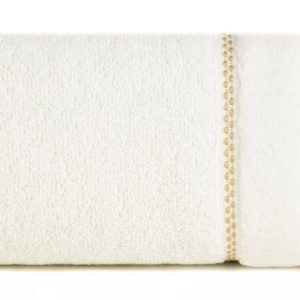 Ręcznik Dona 30×50 kremowy z welurową bordiurą frotte 500 g/m2 767093 Ręcznik Dona 30×50 kremowy z welurową bordiurą frotte 500 g/m2 767093