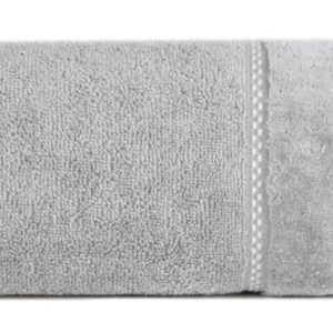 Ręcznik Dona 50×90 05 stalowy z welurową bordiurą frotte 500 g/m2 988129 Ręcznik Dona 50×90 05 stalowy z welurową bordiurą frotte 500 g/m2 988129