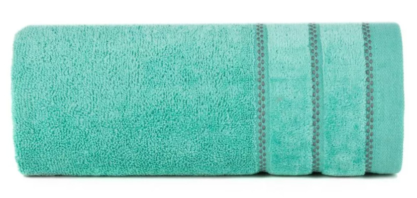 Ręcznik Dona 50x90 12 miętowy z welurową bordiurą frotte 500 g/m2 988122