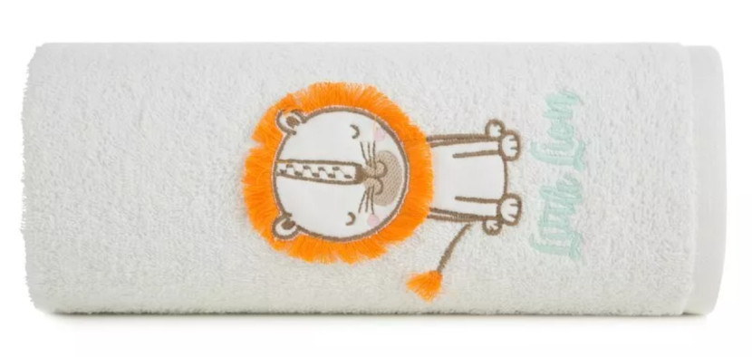 Ręcznik dziecięcy 50x90 Baby 45 biały lew 450g/m2 1000596