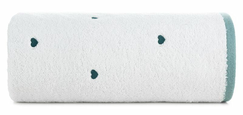 Ręcznik dziecięcy 50x90 Baby biały niebieski Serca 480g/m2 767729