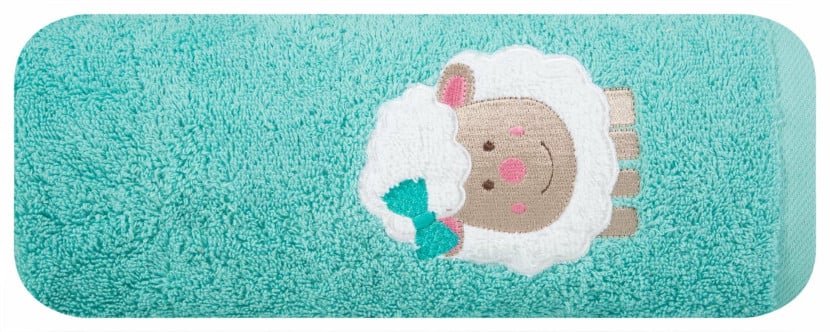 Ręcznik dziecięcy 50x90 Baby owieczka miętowy 500g/m2 410637