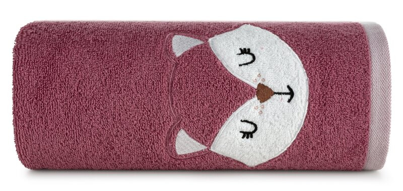 Ręcznik dziecięcy 50x90 Baby różowy lisek 450 g/m2 767744