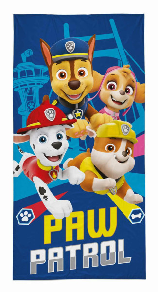Ręcznik dziecięcy 70x140 Psi Patrol granatowy brązowy wielokolorowy 770601