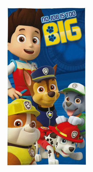 Ręcznik dziecięcy 70x140 Psi Patrol granatowy wielokolorowy bawełniany 770610