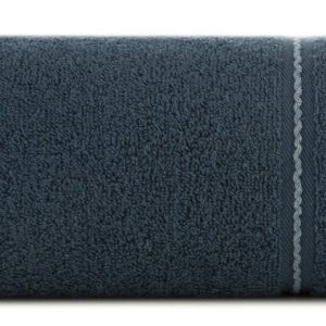Ręcznik Emina 30×50 granatowy zdobiony stebnowaną bordiurą 500 g/m2 766782 Ręcznik Emina 30×50 granatowy zdobiony stebnowaną bordiurą 500 g/m2 766782