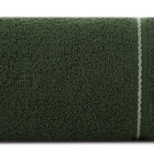 Ręcznik Emina 30×50 zielony zdobiony stebnowaną bordiurą 500 g/m2 766784 Ręcznik Emina 30×50 zielony zdobiony stebnowaną bordiurą 500 g/m2 766784