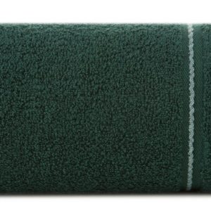 Ręcznik Emina 50×90 zielony ciemny zdobiony stebnowaną bordiurą 500 g/m2 766795 Ręcznik Emina 50×90 zielony ciemny zdobiony stebnowaną bordiurą 500 g/m2 766795