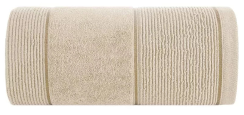 Ręcznik Emma 2 50x90 kremowy 500g/m2 frotte 988100
