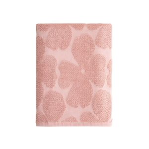 Ręcznik FLORES Różowy żakardowy 70×130 cm HOMLA 896039 Ręcznik FLORES Różowy żakardowy 70×130 cm HOMLA 896039
