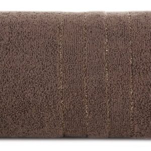 Ręcznik Gala 50×90 brązowy zdobiony błyszczącą nicią 500 g/m2 767811 Ręcznik Gala 50×90 brązowy zdobiony błyszczącą nicią 500 g/m2 767811