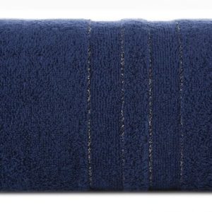 Ręcznik Gala 50×90 granatowy zdobiony błyszczącą nicią 500 g/m2 767810 Ręcznik Gala 50×90 granatowy zdobiony błyszczącą nicią 500 g/m2 767810