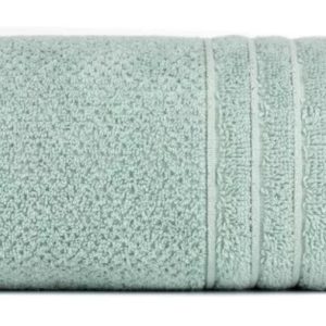 Ręcznik Glory 3 50×90 miętowy z welurową bordiurą i błyszczącą nicią 988113 Ręcznik Glory 3 50×90 miętowy z welurową bordiurą i błyszczącą nicią 988113