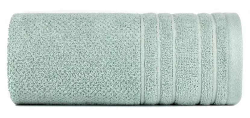 Ręcznik Glory 3 50x90 miętowy z welurową bordiurą i błyszczącą nicią 988113