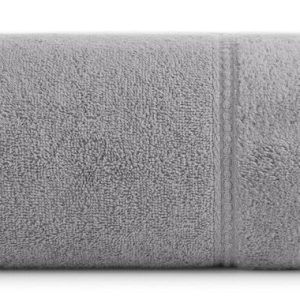 Ręcznik Glory 50×90 srebrny z bordiurą i błyszczącą nicią 500 g/m2 767836 Ręcznik Glory 50×90 srebrny z bordiurą i błyszczącą nicią 500 g/m2 767836