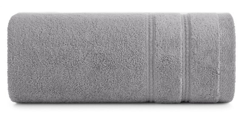 Ręcznik Glory 50x90 srebrny z bordiurą i błyszczącą nicią 500 g/m2 767836