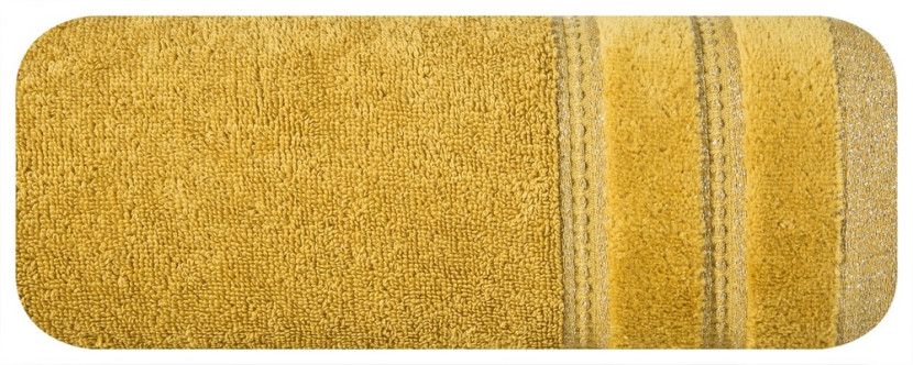 Ręcznik Glory 70x140 musztardowy 500g/m2 frotte 767860