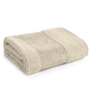 Ręcznik Iris 70×140 03 beżowy z welurową bordiurą 988389 Ręcznik Iris 70×140 03 beżowy z welurową bordiurą 988389