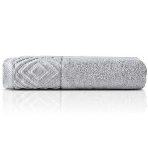 Ręcznik kąpielowy bawełniany Paula 70×140 szary jasny 550 g/m2 963857