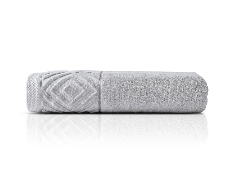 Ręcznik kąpielowy bawełniany Paula 70x140 szary jasny 550 g/m2 963857