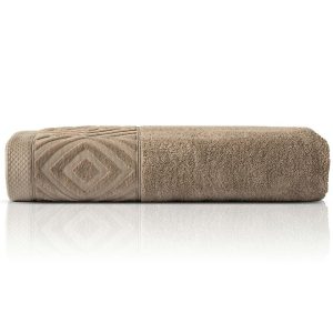 Ręcznik kąpielowy bawełniany Paula 70×140 taupe 550 g/m2 963858